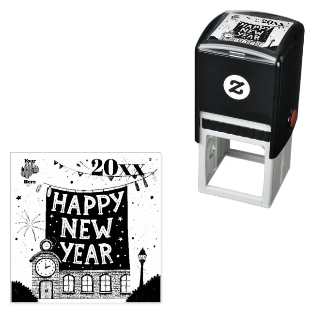 Frohes Neues Jahr Permastempel (Beispiel)