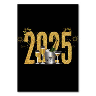 Frohes neues Jahr - Platzkarte Tischnummer