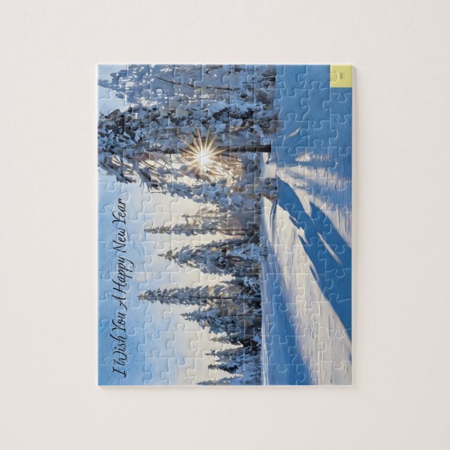 Frohes Neues Jahr Puzzle (Vertikal)