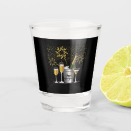 Frohes neues Jahr - Shot Glass Schnapsglas