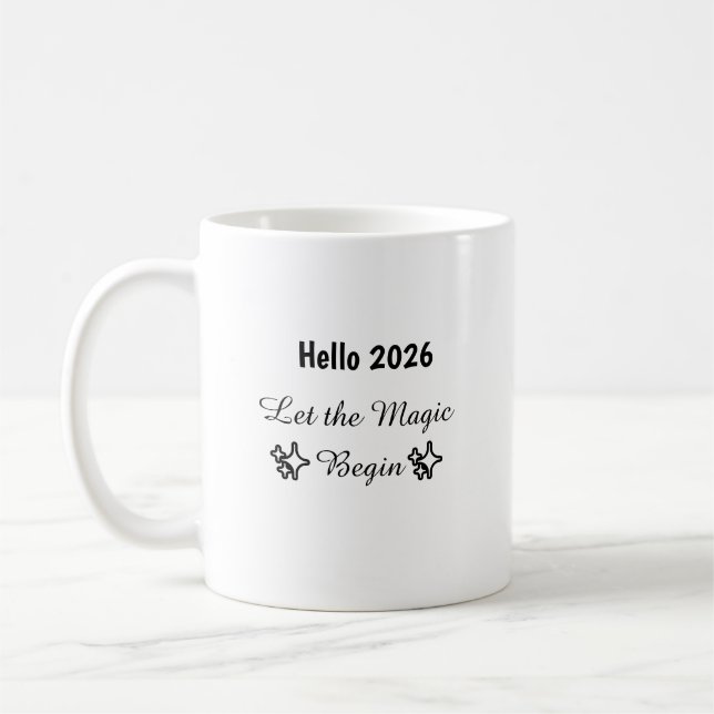 Frohes Neues Jahr Tasse (Links)
