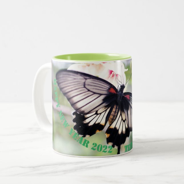 Frohes neues Jahr - Tasse 2024 (Vorderseite Links)