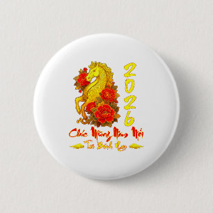 Frohes neues Jahr Tet Binh Ngo Vietnamesisches Jah Button