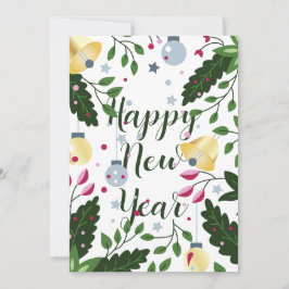 Frohes Neues Jahr und frohe Weihnachten Einladung