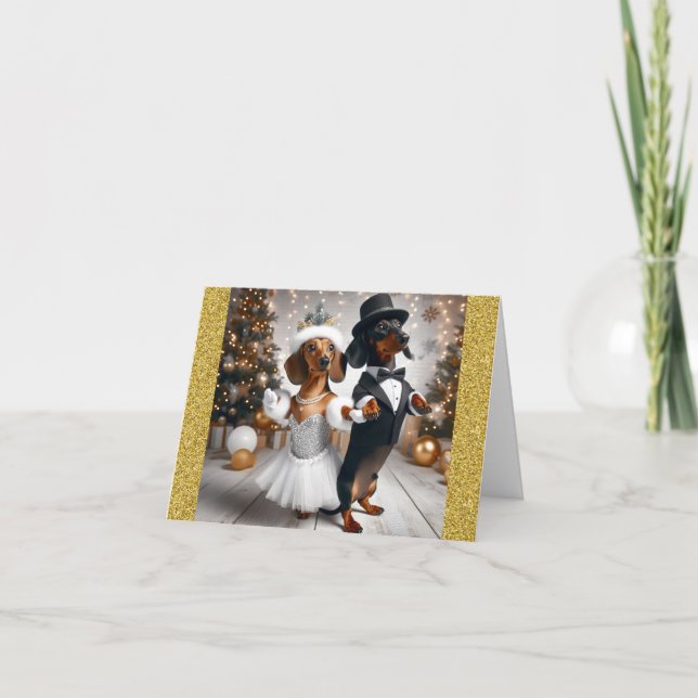 Frohes neues Jahr von uns Karte (Vorderseite)