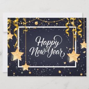 Frohes Neues Jahr  Weihnachtskarte Feiertagskarte