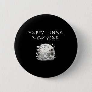 Frohes neues Mondjahr Charmantes Design-Geschenk Button