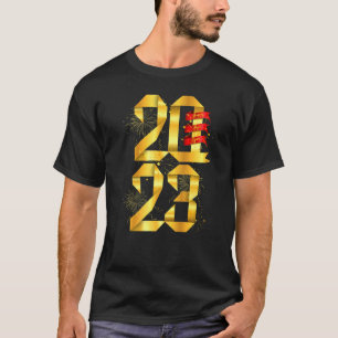 Frohes Neujahr 2023 Silvester Party Supplies T-Shirt