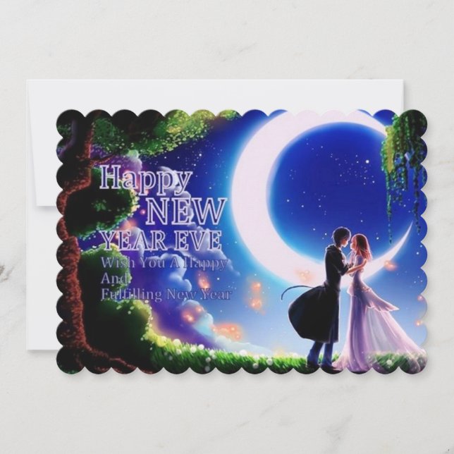 Frohes Neujahr Feiertagskarte (Vorderseite)