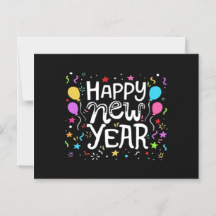 Frohes Neujahrs-Feuerwerk Geschenk zur Feier Magneteinladung
