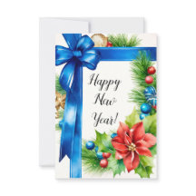 Frohes Neujahrs-Grußkarte
