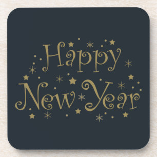 Frohes Neujahrsfeier-Event Getränkeuntersetzer