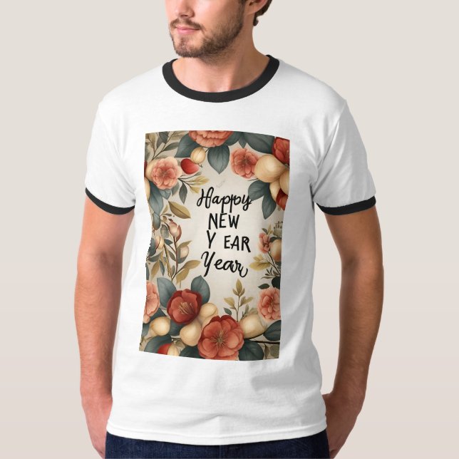 Frohes Neujahrsfest 2025 T-Shirt (Vorderseite)