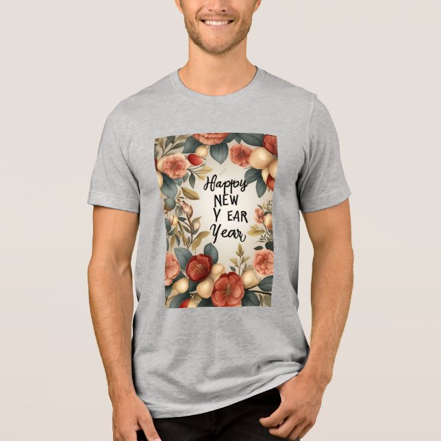 Frohes Neujahrsfest 2025 Tri-Blend Shirt (Vorderseite)