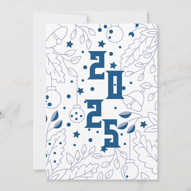 Frohes Neujahrsfest Einladung (Vorderseite)