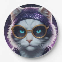 Frohes Neujahrsfest - Katze in Verkleidung
