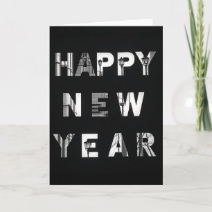 Frohes Neujahrslicht-Karte Urban Karte