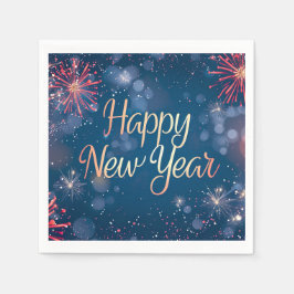 Frohes Neujahrspapier Napkin Serviette