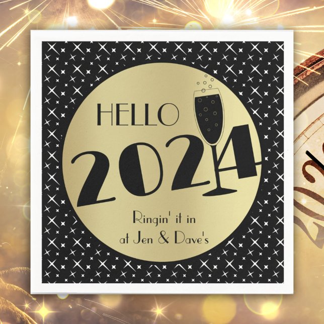 Frohes Neujahrspapier Napkin Serviette (Von Creator hochgeladen)