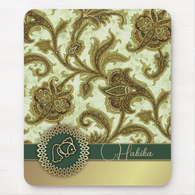Frohes Nowruz. Arabisches Muster Persisches Neujah Mousepad (Vorne)