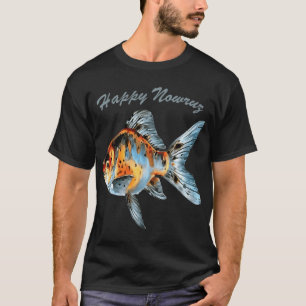 Frohes Nowruz Shubunkin Goldfisch Persisches Neuja T-Shirt