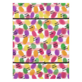 Frohes Osterfarbene Bohnen Wasserfarbe Tischdecke