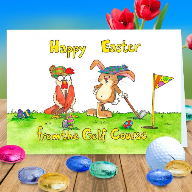 Frohes Ostern für Golfer von Nicole Janes Karte (Von Creator hochgeladen)