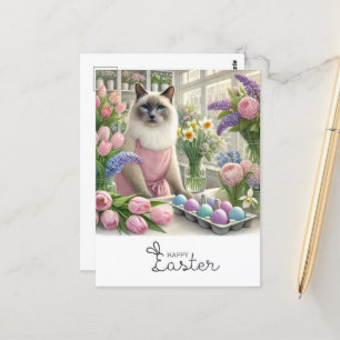 Frohes Ostern für Katzen Liebhaber in Florenz Postkarte