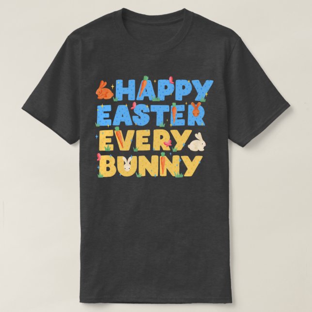 Frohes Ostern Jeden Sonntag T-Shirt (Design vorne)