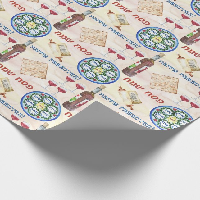 Frohes Pessach Geschenkpapier (Ecke)