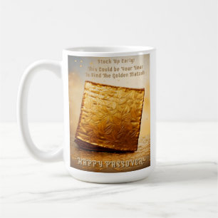 Frohes Pessach! Goldene Matze Kaffeetasse