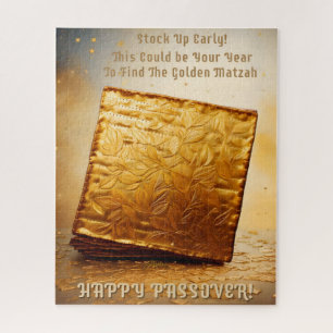 Frohes Pessach! Goldene Matze Puzzle
