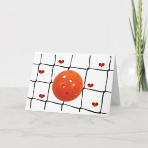 Frohes Pickleball Valentinstag Karte