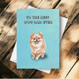 Frohes Pomeranian-Bester-Hunde-Vater-aller-Zeiten  Karte