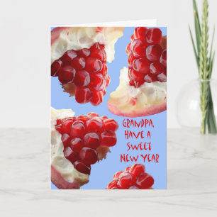 Frohes Rosh Hashanah für Opa, Granatapfel Feiertagskarte