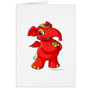 Frohes rotes Elephante