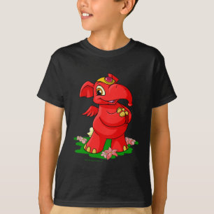 Frohes rotes Elephante in Shenkuu T-Shirt