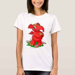Frohes rotes Elephante in Shenkuu T-Shirt