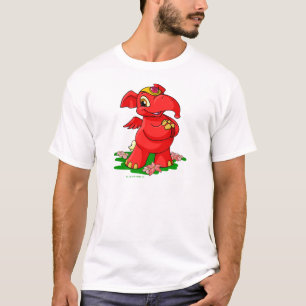 Frohes rotes Elephante in Shenkuu T-Shirt