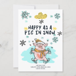 Frohes Schwein zu Weihnachten