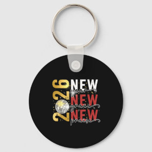 Frohes Silvester 2026 Neujahrsparty Hallo 2026  Schlüsselanhänger