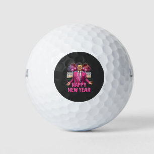 Frohes Silvester Trump Resolution 2025 Golfball
