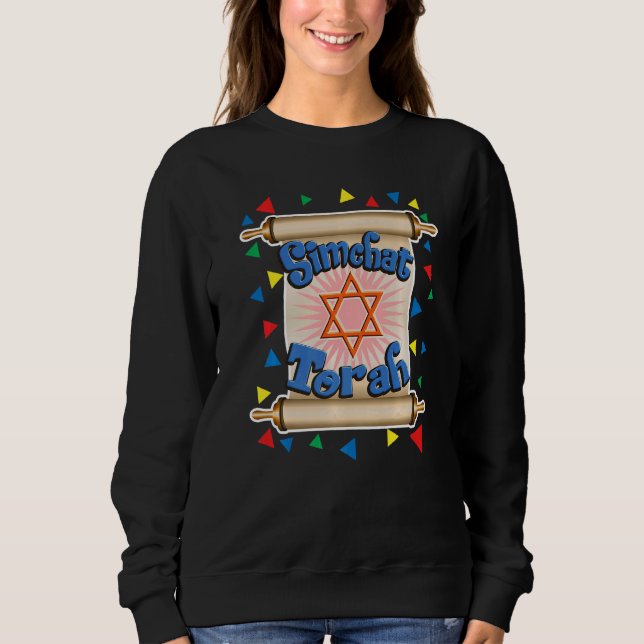 Frohes Simchat-Tora-Fest für Männer, Frauen, Kinde Sweatshirt (Vorderseite)