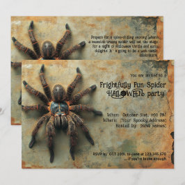 Frohes Spider-Halloween-Party Einladung