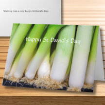 Frohes St David's Day Walisische Lauch Personalize