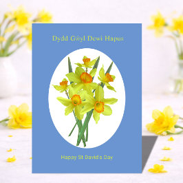 Frohes St. Davids-Tag – Walisische Osterglocken Karte