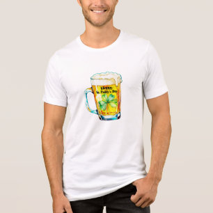 Frohes St. Paddy's Day-Bierkrug-Shamrock Irischer Tri-Blend Shirt