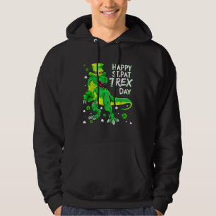 Frohes St Pat T Rex Sankt Patricks Tag Jungen Kind Hoodie