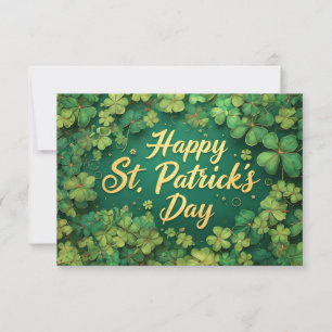 Frohes St. Patrick’s Day Kleeblatt-Design