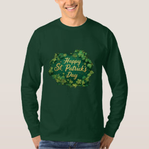 Frohes St. Patrick’s Day Kleeblatt-Design T-Shirt